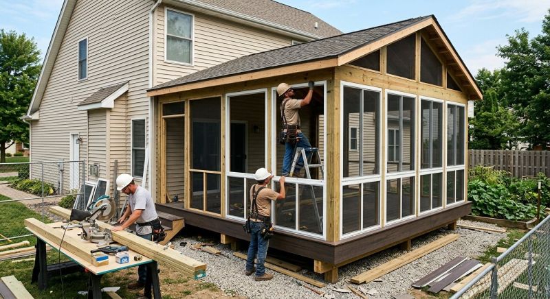 Deck Enclosure Construction in Dallas, TX