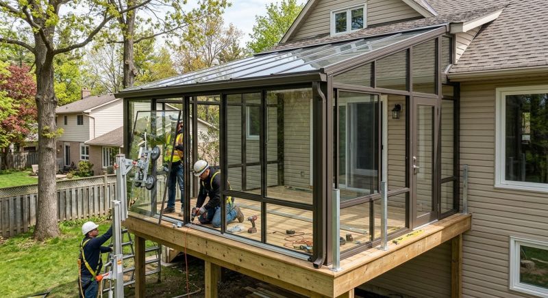 Deck Enclosure Installation in Knoxville, TN