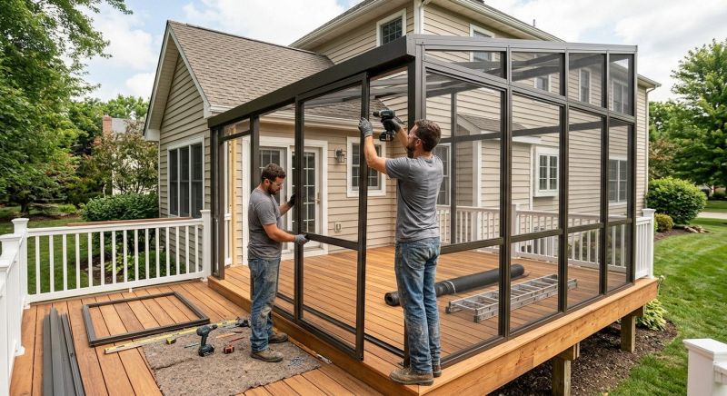 Deck Enclosure Installation in Knoxville, TN