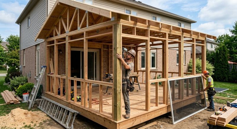 Enclosed Deck Installation in Asheville, NC