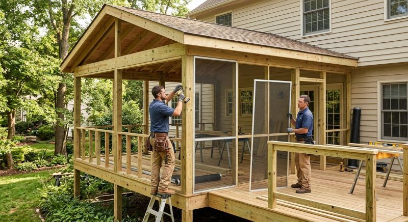 Porch Enclosure Installation in Longmont, CO