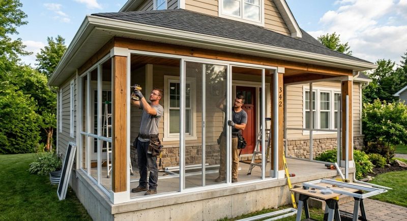 Porch Enclosure Installation in Boulder, CO