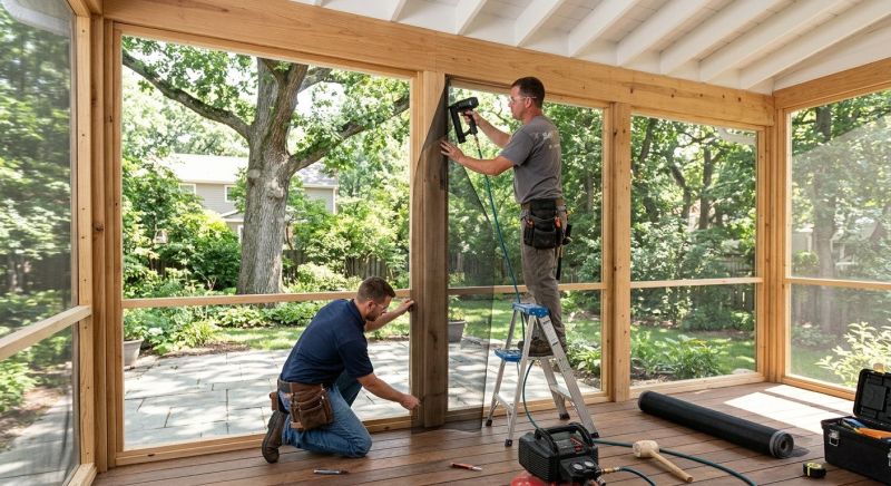 Porch Enclosure Installation in Seattle, WA