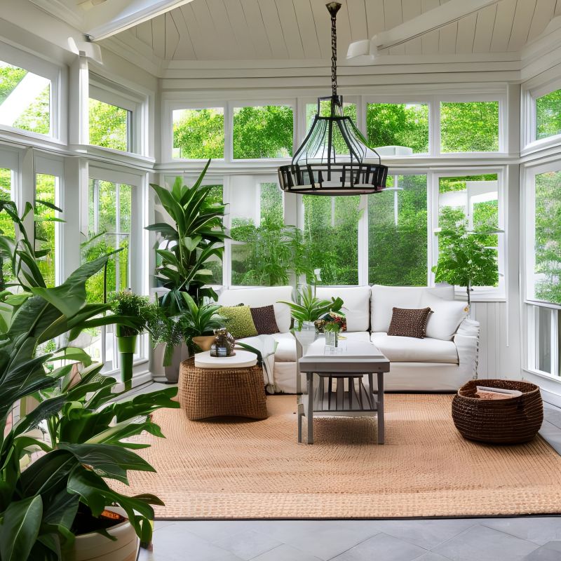Interior View of Sunroom