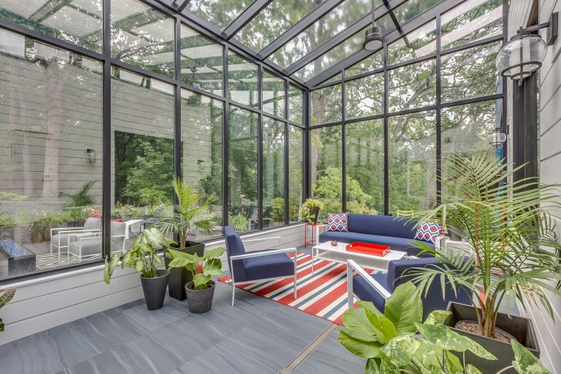 Completed Modern Sunroom